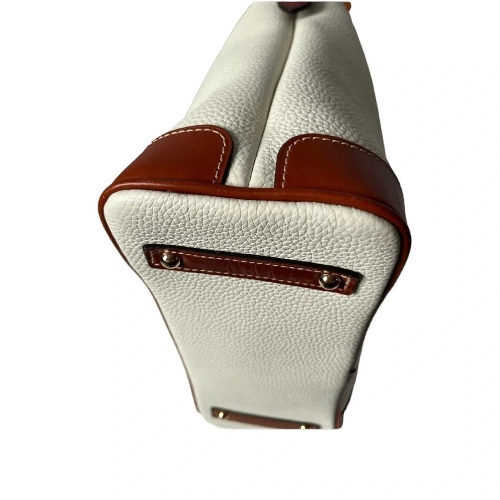 Dooney & Bourke Pebble Grain Leather Hobo Shoulder Bag Beige Brown NWT